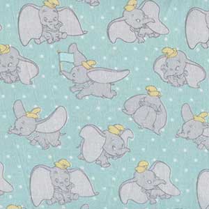 Dumbo's Circus - Blue Novelty Fat Quarter by Camelot Fabrics