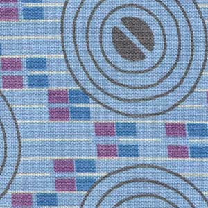 Coco Chic - Blue Geometric Fat Quarter | Quilting Treasures 28092-B