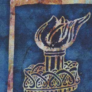 Liberty, Glory, Freedom - Blue Patriotic Fat Quarter | Andover 28143-N