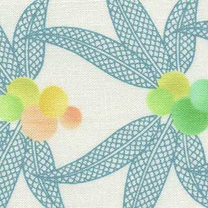 Winged - Blue Floral Fat Quarter | Michael Miller DC8681-TEAL