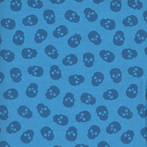The Watcher - Blue Halloween Fat Quarter by Andover