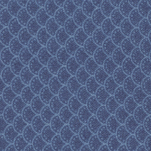 Denim Jacket - Blue Geometric Fat Quarter | Wilmington Prints 39140-400