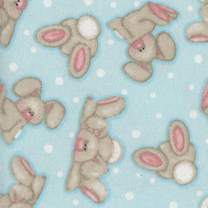Comfy Prints Flannel - Blue Novelty Fat Quarter by AE Nathan
