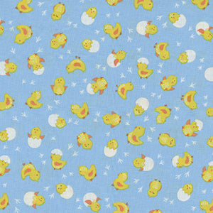 Hello Spring - Blue Easter Fat Quarter by Andover