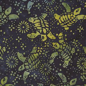 Bali Island Batiks - Blue Novelty Fat Quarter by Island Batiks