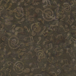 Banyan Music Notes - Brown Blender Fat Quarter by Northcott