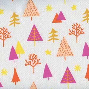 Bundled Up - White Novelty Fat Quarter by Camelot Fabrics