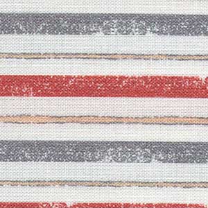 Seine Stripes - White Geometric Fat Quarter | Michael Miller CX9221-REDX