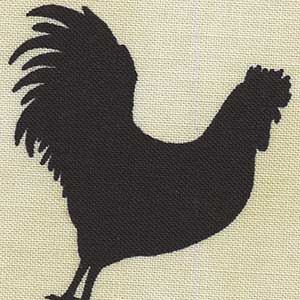 Les Poulets Encore - Cream Novelty | Windham Fabrics 31292A-2