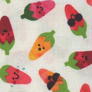Chili Smiles - Cream Novelty | Robert Kaufman AAK20006-15