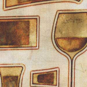 Cocktail Hour - Cream Novelty | Quilting Treasures 28716-E