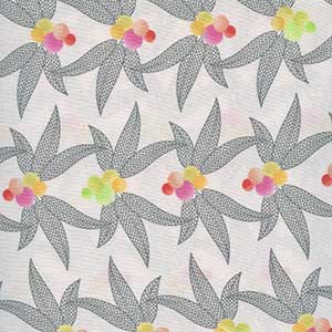 Winged - White Floral Fat Quarter by Michael Miller