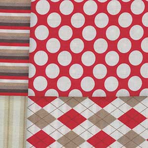 Monkey Biz - White Geometric Fat Quarter by Quilting Treasures