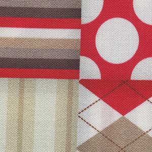 Monkey Biz - White Geometric Fat Quarter | Quilting Treasures 28365-X
