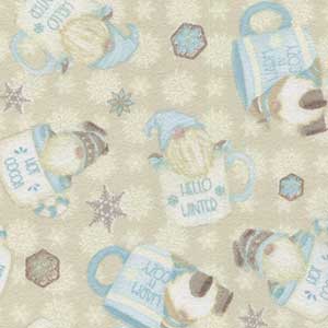 I Love Sn'Gnomies - White Christmas Fat Quarter by Henry Glass