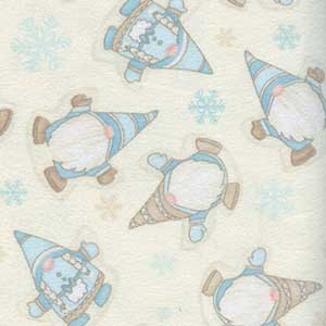 I Love Sn'Gnomies - Cream Christmas Fat Quarter by Henry Glass