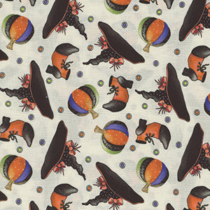 Spooktacular - Cream Halloween Fat Quarter by Quilting Treasures