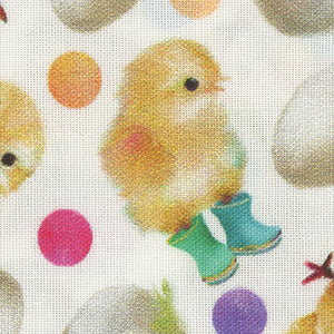 Back to the farm - White Novelty Fat Quarter | 3 Wishes 23045-WHT