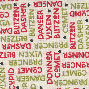 On Dasher - Cream Christmas | Moda 55663-11