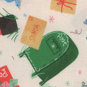 Christmas Miniatures III - Cream Christmas Fat Quarter | P&B Textiles 05907-E
