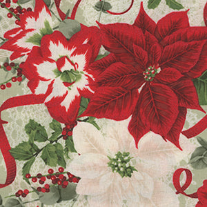 Let it Sparkle - Cream Christmas Fat Quarter by RJR