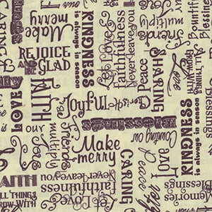 Blessings III - Cream Fat Quarter by Studio E