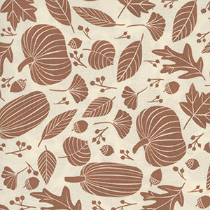Fall Harvest - Cream Fall Fat Quarter by Miscellaneous