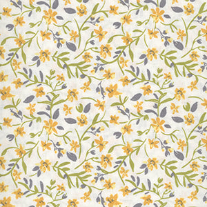 Patch Of Sunshine - Cream Floral Fat Quarter by Wilmington Prints