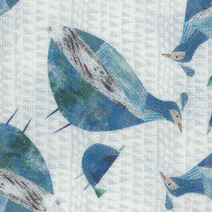 Flying South - Mother and Chicks | Free Spirit PWCY014-AQUA