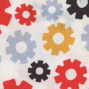 Little Builder - Little Gears White | Benartex 14629-09