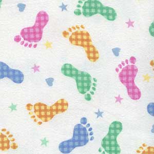Comfy Prints Flannel - Cream Fat Quarter by AE Nathan
