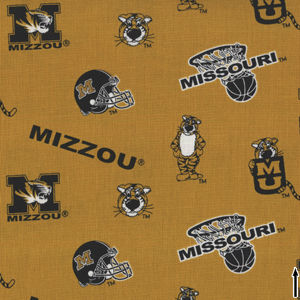 College Prints - Gold Blender Fat Quarter by Fabrique Innovations