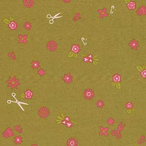 Handiwork - Gold Novelty Fat Quarter by Andover