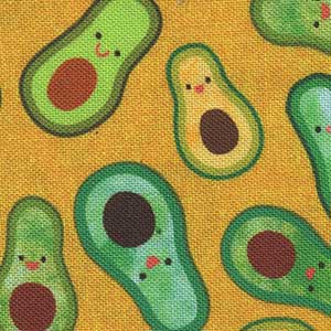 Chili Smiles - Gold Novelty Fat Quarter | Robert Kaufman AAK20005-145