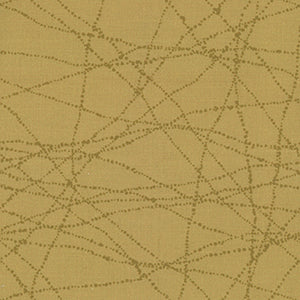 Composition - Gold Geometric Fat Quarter by Andover