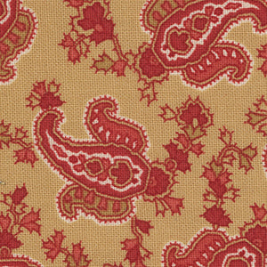 Polka Dots and Paisleys - Gold Geometric | Moda 14802-13