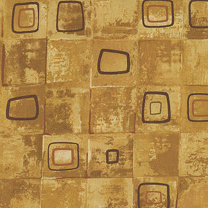 Crow-Mazing - Gold Geometric Fat Quarter by Henry Glass