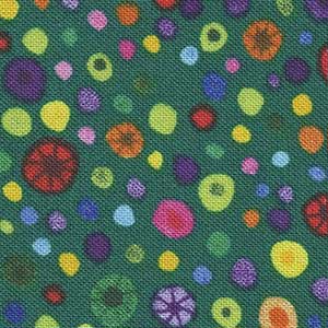 Essentials Glass Beads - Green Geometric | Wilmington Prints 77664-743
