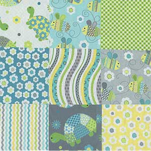 Itsy Bitsy Project Pieces - Green Blender | Northcott DP24261-1