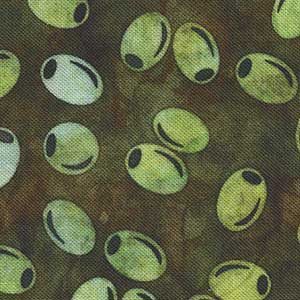 Cocktail Hour - Green Novelty Fat Quarter | Quilting Treasures 28725-F