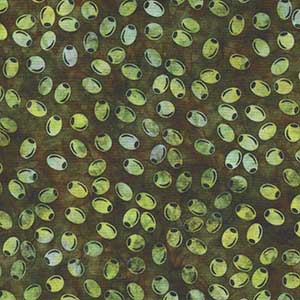 Cocktail Hour - Green Novelty Fat Quarter by Quilting Treasures