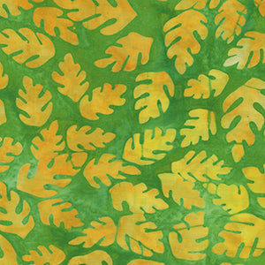 Totally Tropical - Green Floral Fat Quarter by Robert Kaufman