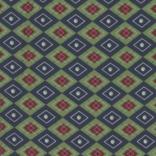 Hole in One - Green Geometric Fat Quarter by Northcott