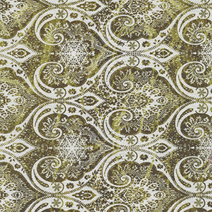 Nature's Winter - Green Geometric Fat Quarter by In the Beginning