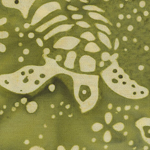 Bali Island Batiks - Green Novelty | Island Batiks TURTLE-GREEN
