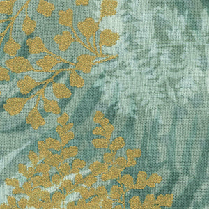 Hoffman Print - Green Floral | Hoffman California V7175-EUCALYPTUS/GOLD