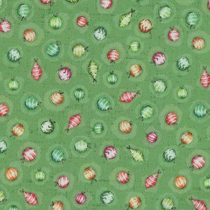 Little Darlings Christmas - Green Christmas Fat Quarter by P&B Textiles
