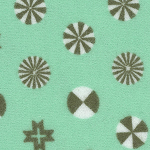 Holiday Homies Flannel - Green Geometric | Free Spirit FNTP005-PINE FRESH
