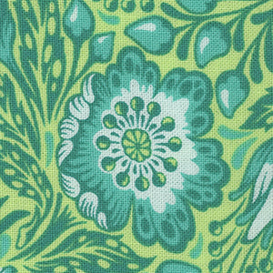 Tiny Beasts - Green Floral Fat Quarter | Free Spirit PWTP184-GLOW