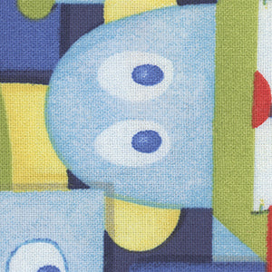 Alpha Bots - Multicolor Novelty | Wilmington Prints 27626-445